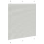 Voir la diapositive 4 : VIDAXL Store plisse gris clair 120x150cm largeur du tissu 119,4cm