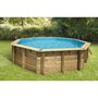 Voir la diapositive 1 : Piscine bois Océa  510 - H120cm - Liner Bleu Bâche de sécurité  510cm 