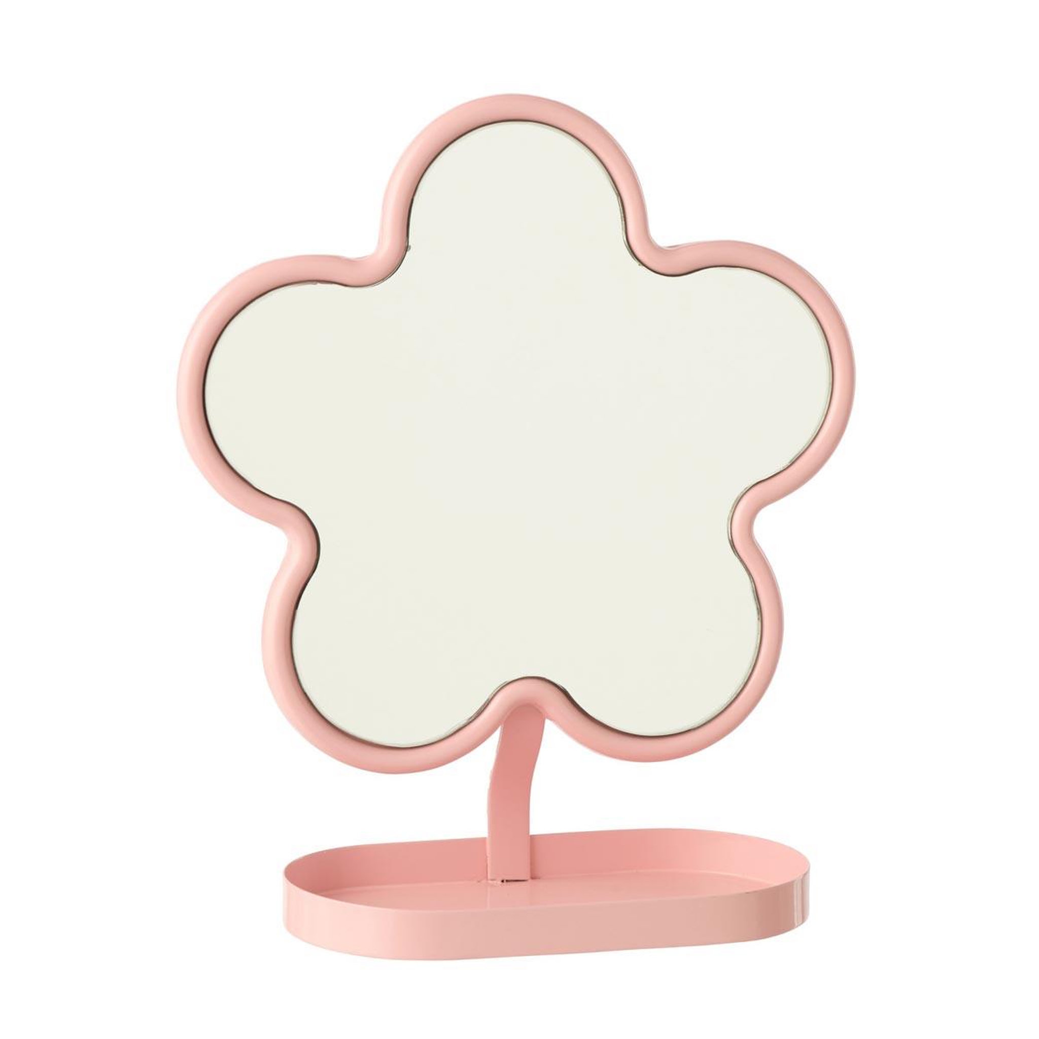 J-LINE Miroir enfant fleur  blossom  27cm rose