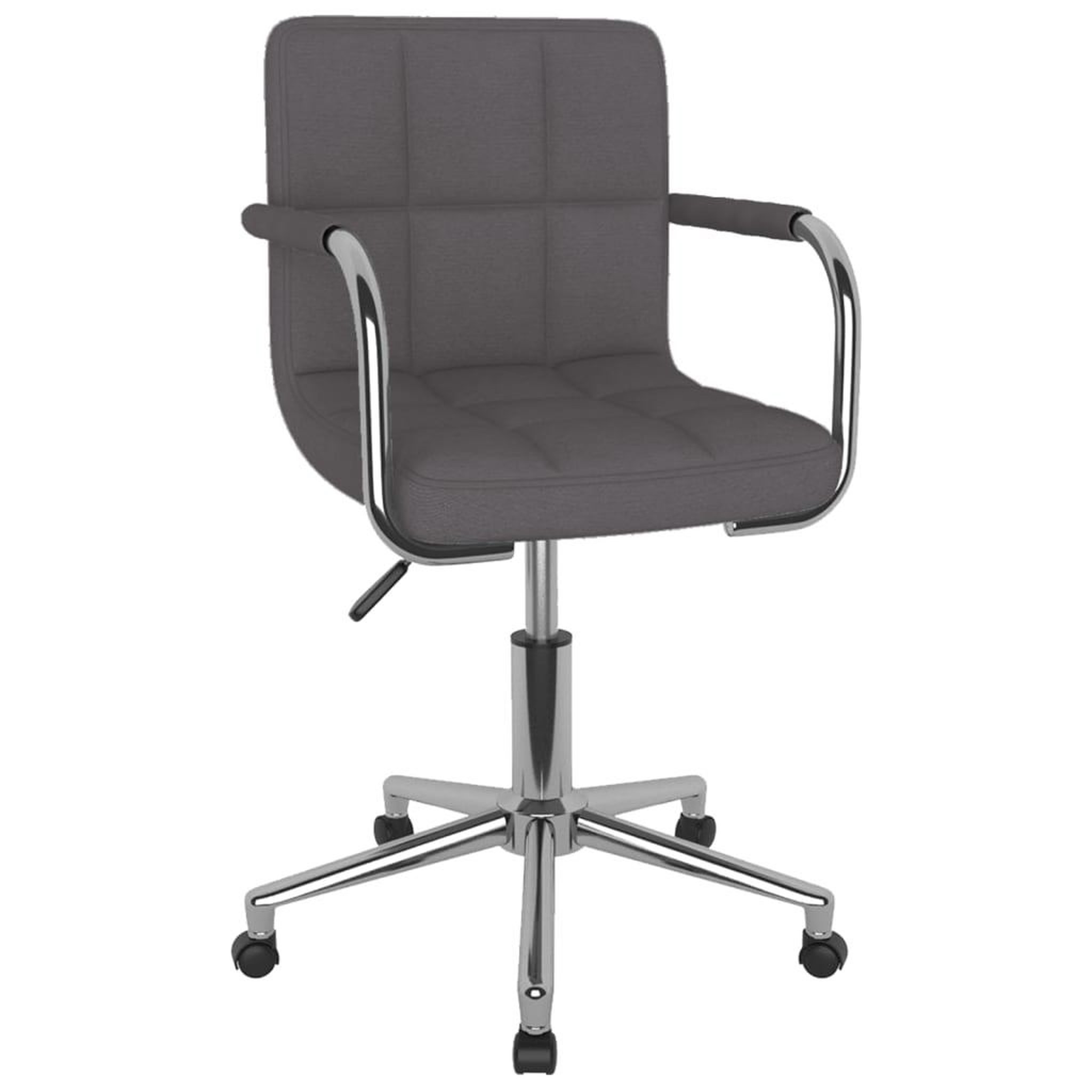 Voir la diapositive 2 : VIDAXL Chaise pivotante de bureau Taupe Tissu