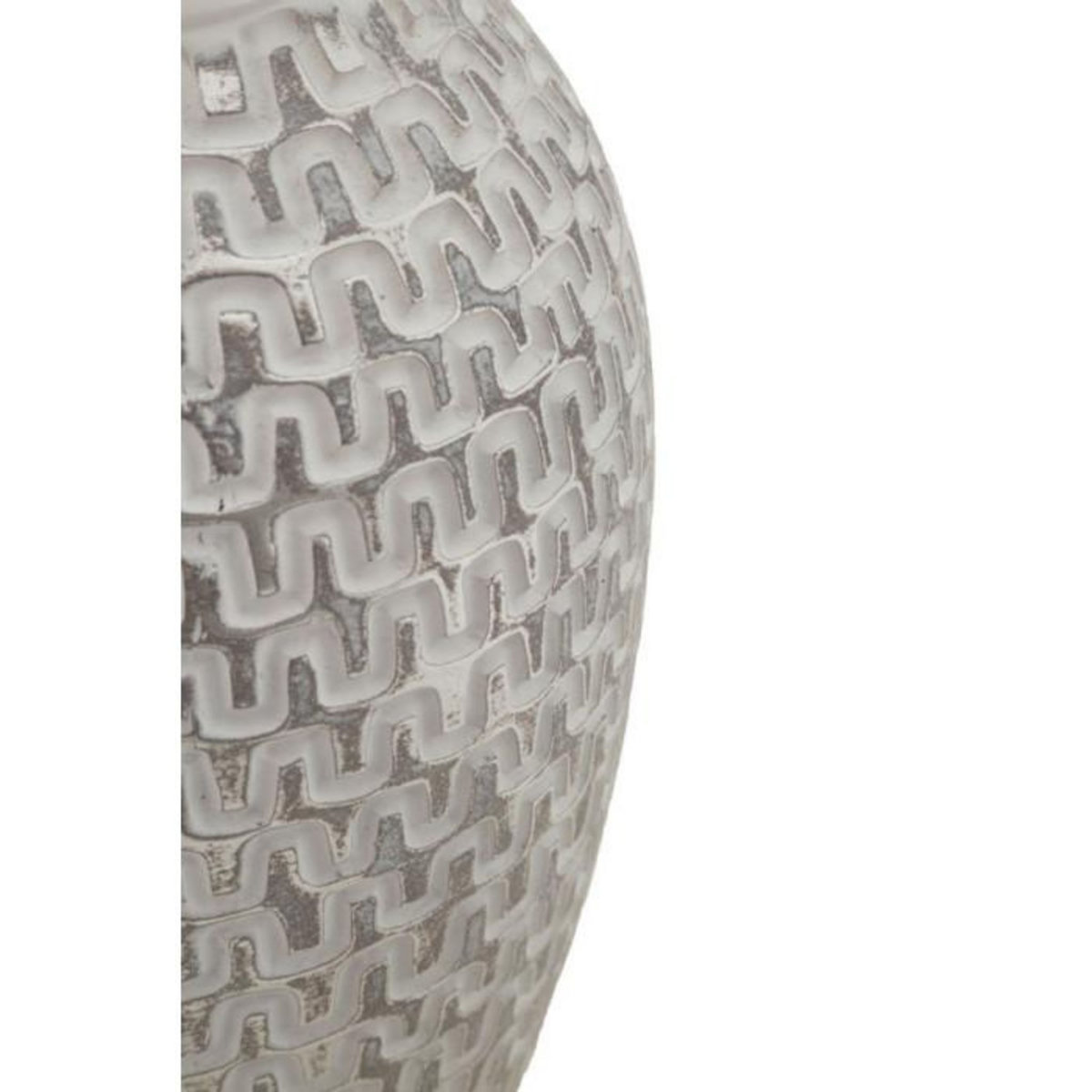 Paris Prix Vase Déco en Résine  Wave  34cm Blanc