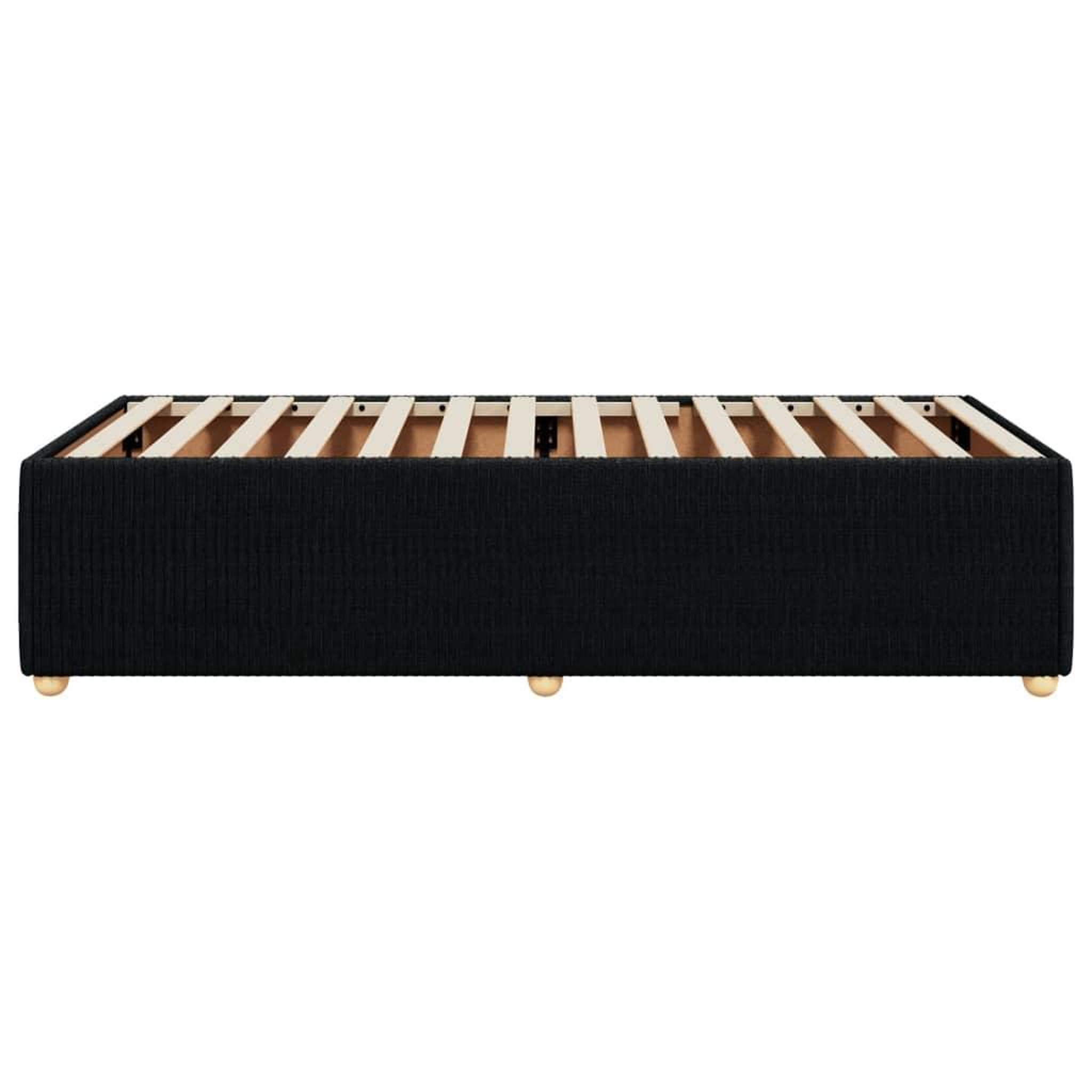 Voir la diapositive 5 : VIDAXL Cadre de lit sans matelas noir 90x190 cm tissu
