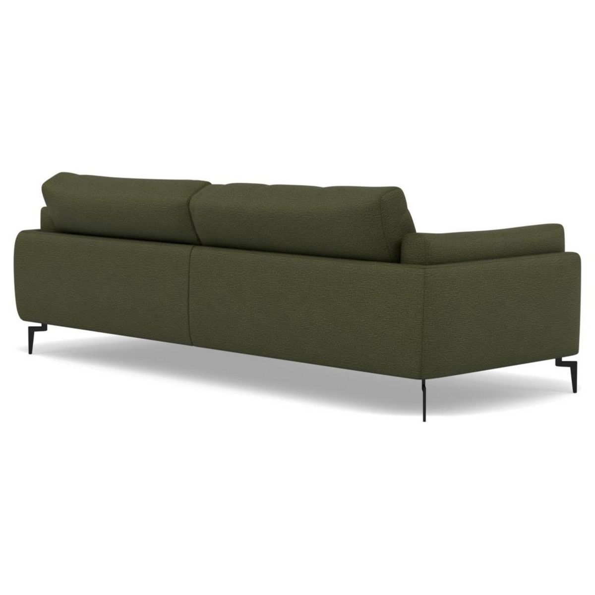 LISA DESIGN Carlos - canapé d'angle droit 4 places ultra moelleux en tissu texturé