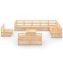 Voir la diapositive 3 : VIDAXL Salon de jardin 11 pcs bois de pin massif