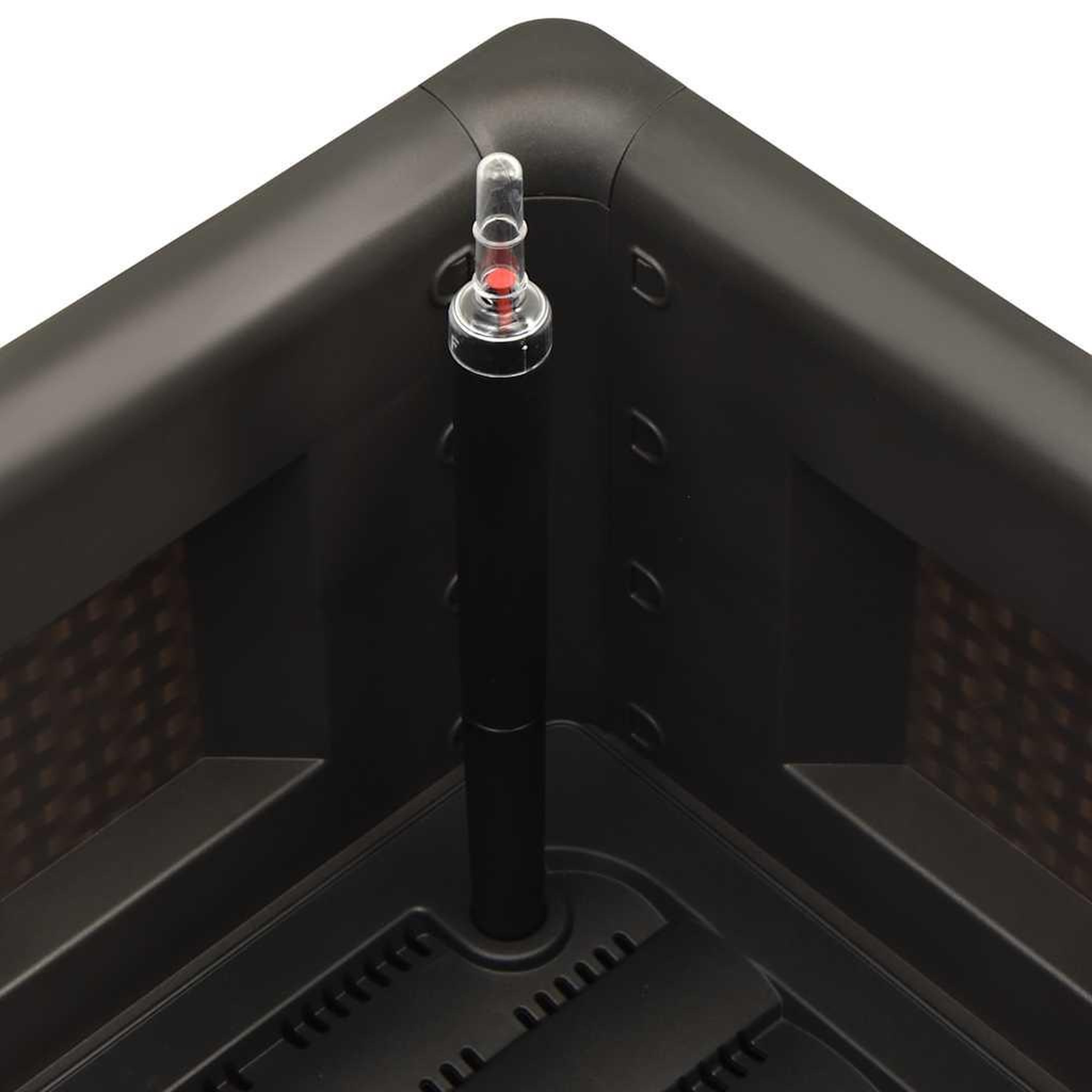 Voir la diapositive 5 : VIDAXL Lit sureleve de jardin systeme arrosage anthracite 100x43x33 cm