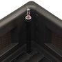 Voir la diapositive 5 : VIDAXL Lit sureleve de jardin systeme arrosage Anthracite 100x43x33 cm