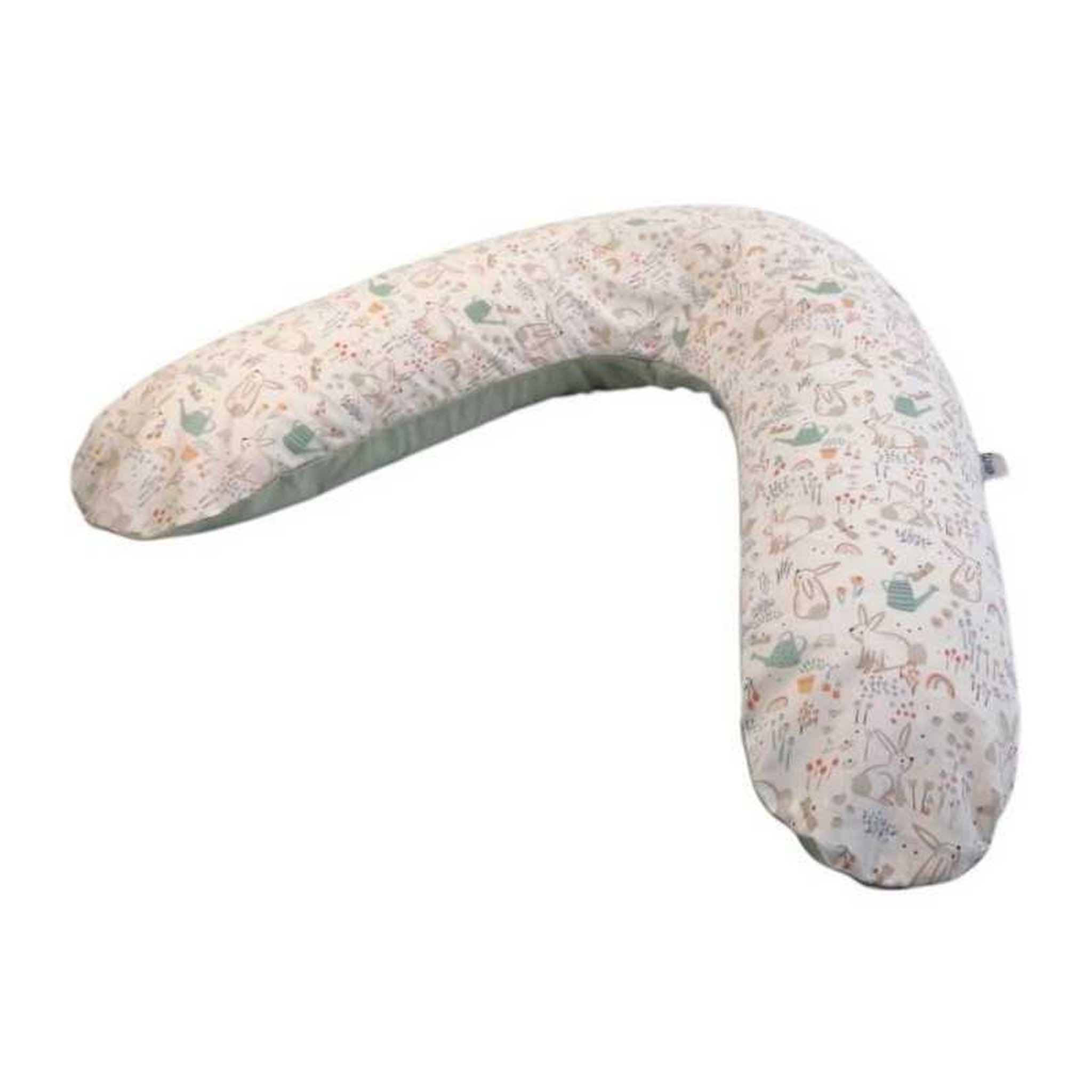 Voir la diapositive 6 : TINEO Tineo coussin de maternité et d'allaitement en u vert sauge motif lapin
