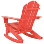 Voir la diapositive 4 : VIDAXL Chaise a bascule de jardin Adirondack bois de sapin rouge