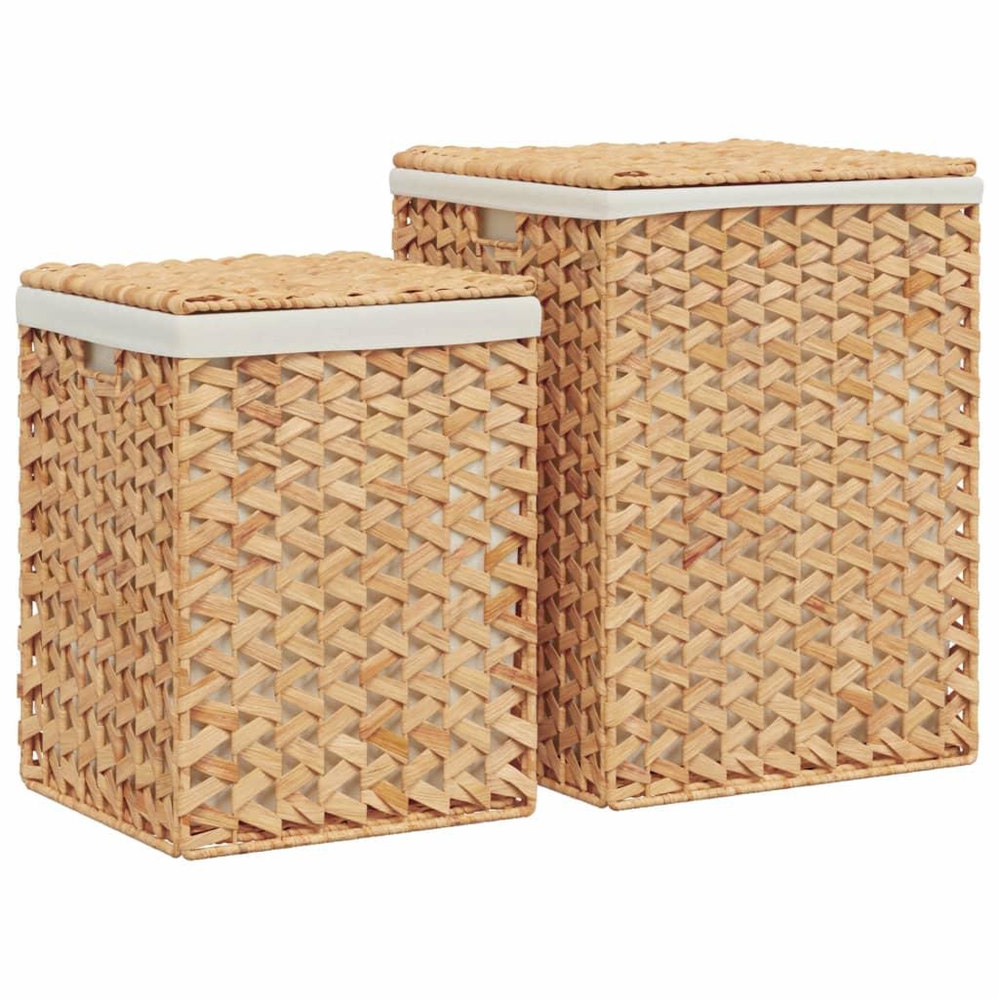 Voir la diapositive 4 : VIDAXL Paniers a linge 2 pcs hyacinthe d'eau