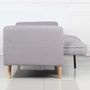 Voir la diapositive 4 : Paris Prix Canapé Convertible 3 Places Scandinave  Navya  Gris Clair