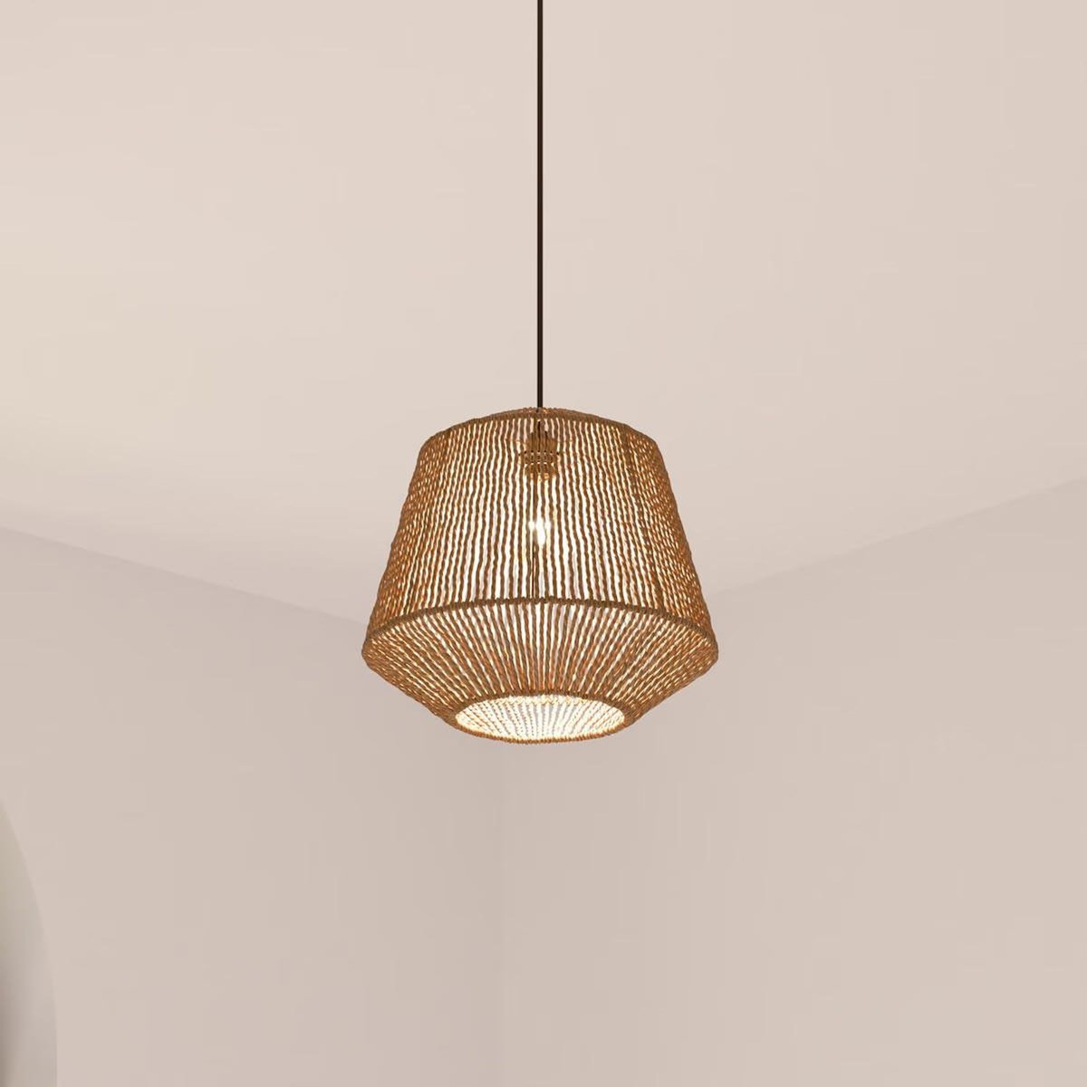 ATMOSPHERA Suspension luminaire effet corde Ethnik