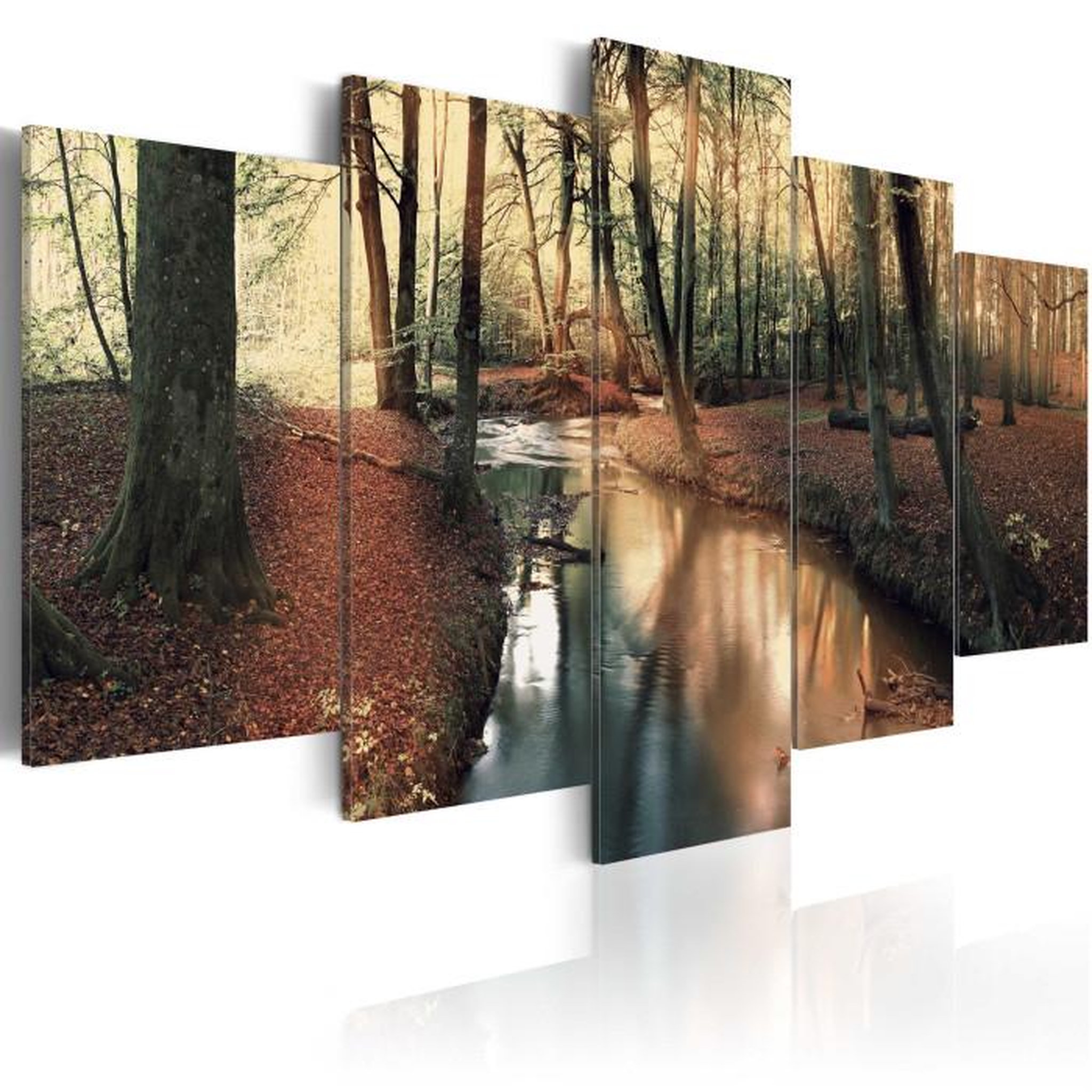 Paris Prix Tableau Imprimé  Brown Autumn : Forest. Coloris disponibles : Multicolore