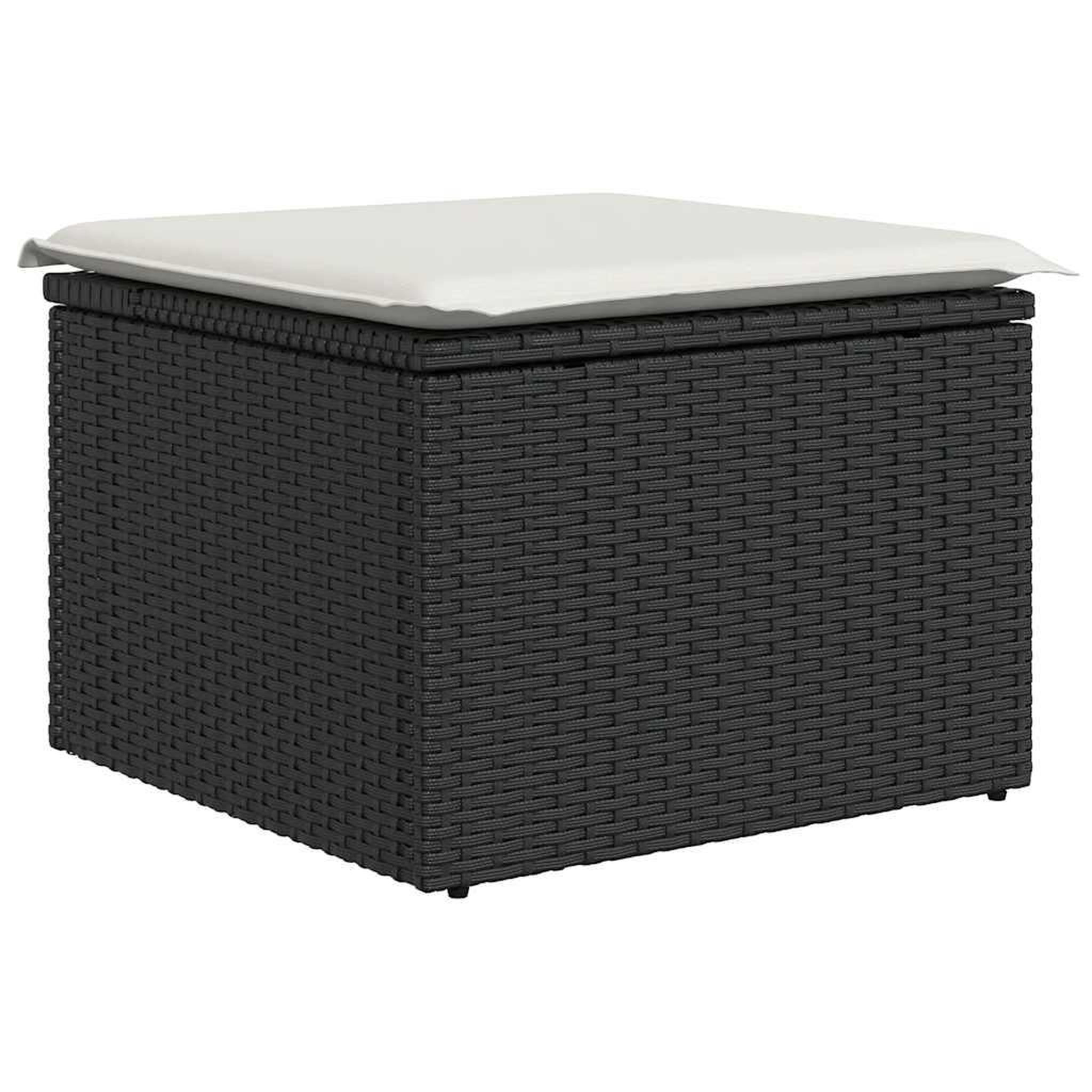 Voir la diapositive 5 : VIDAXL Salon de jardin 6 pcs avec coussins noir resine tressee