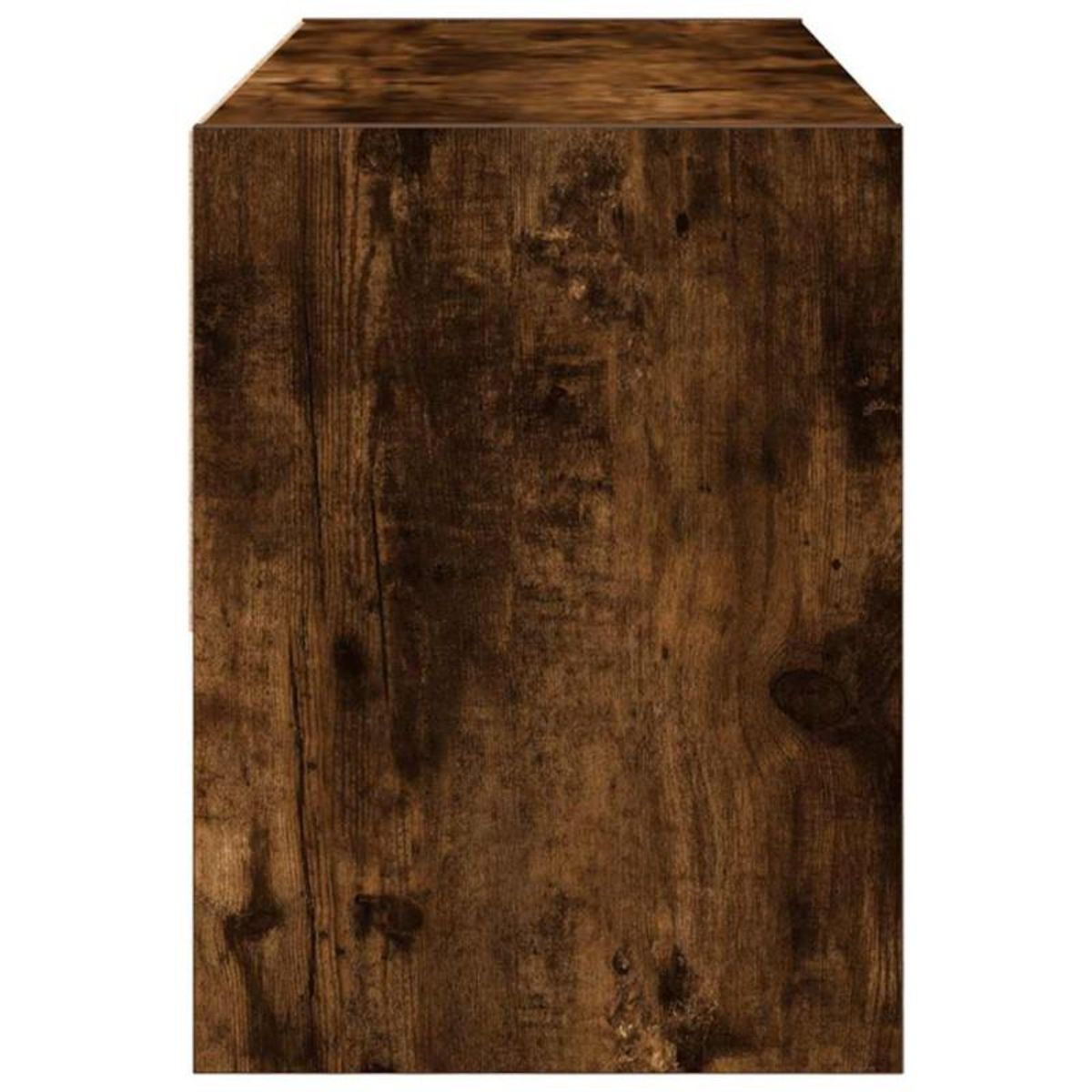 VIDAXL Étagère à chaussures empilable chêne fumé 89,5x30x40 cm