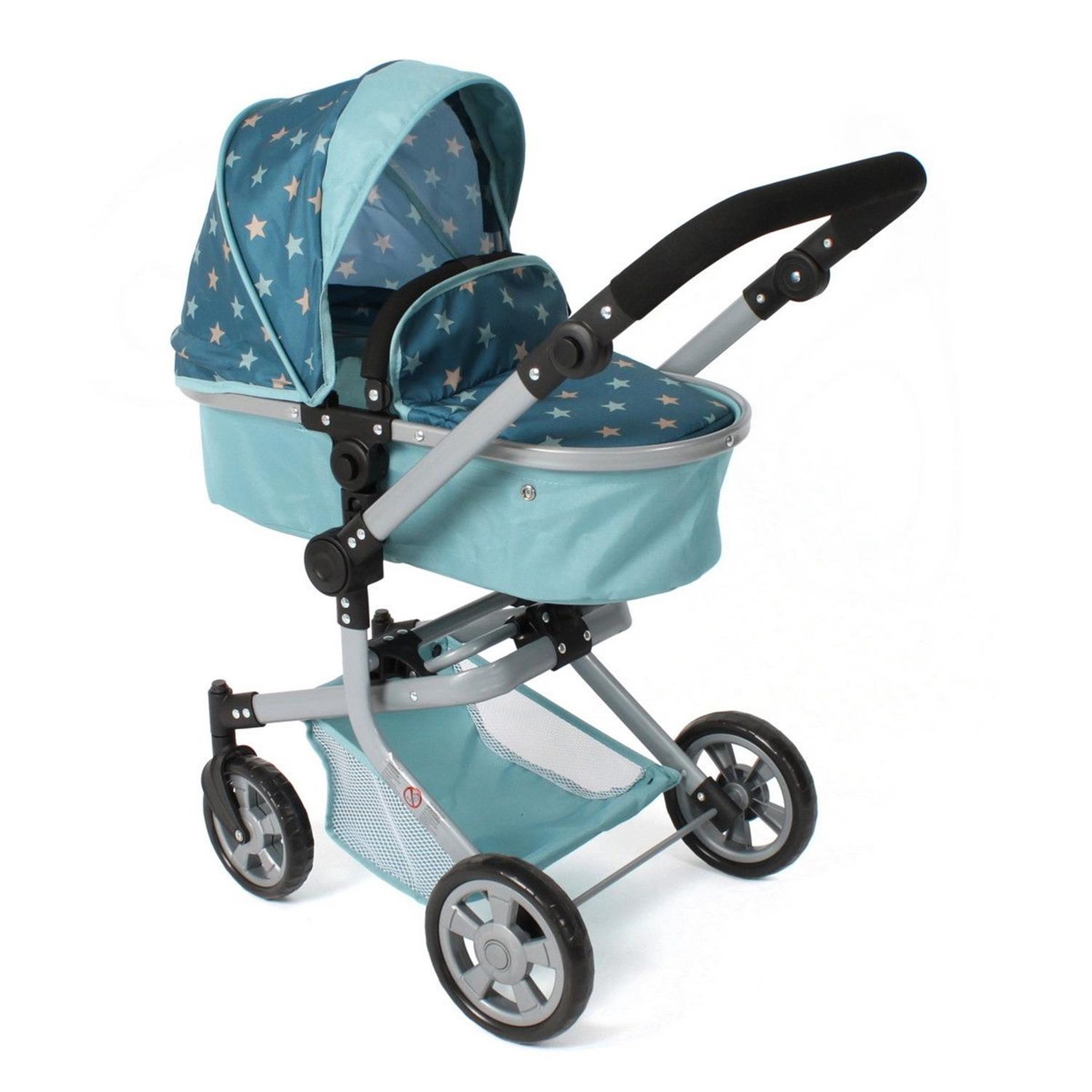 BAYER CHIC 2000 Poupées Landau combiné MIKA - Étoiles turquoise