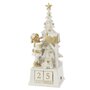 Voir la diapositive 1 : Paris Prix Calendrier Déco  Sapin de Noël  49cm Blanc & Or