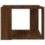 Voir la diapositive 5 : VIDAXL Table basse Chene marron 40x40x30 cm Bois d'ingenierie