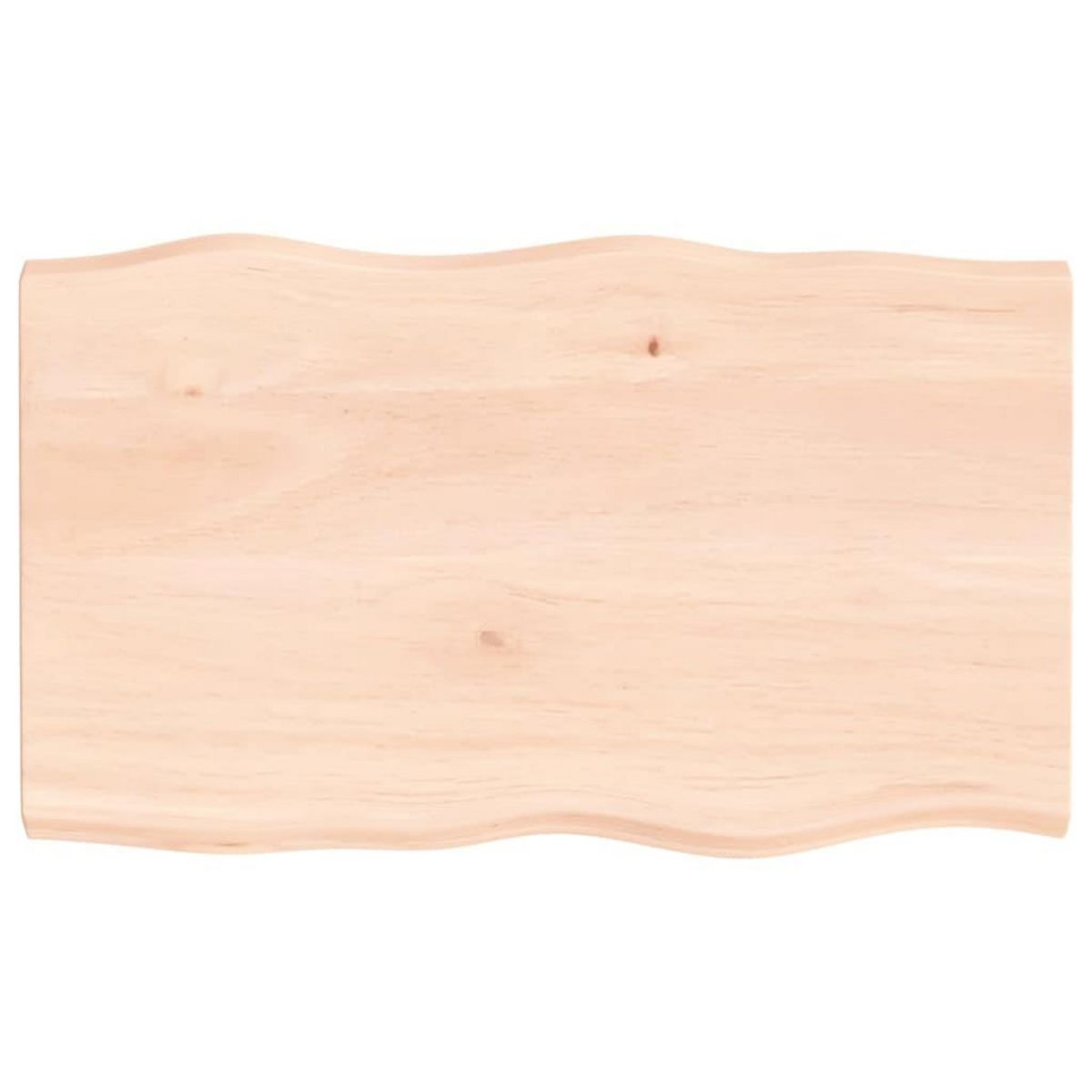 VIDAXL Dessus de table bois massif non traite bordure assortie
