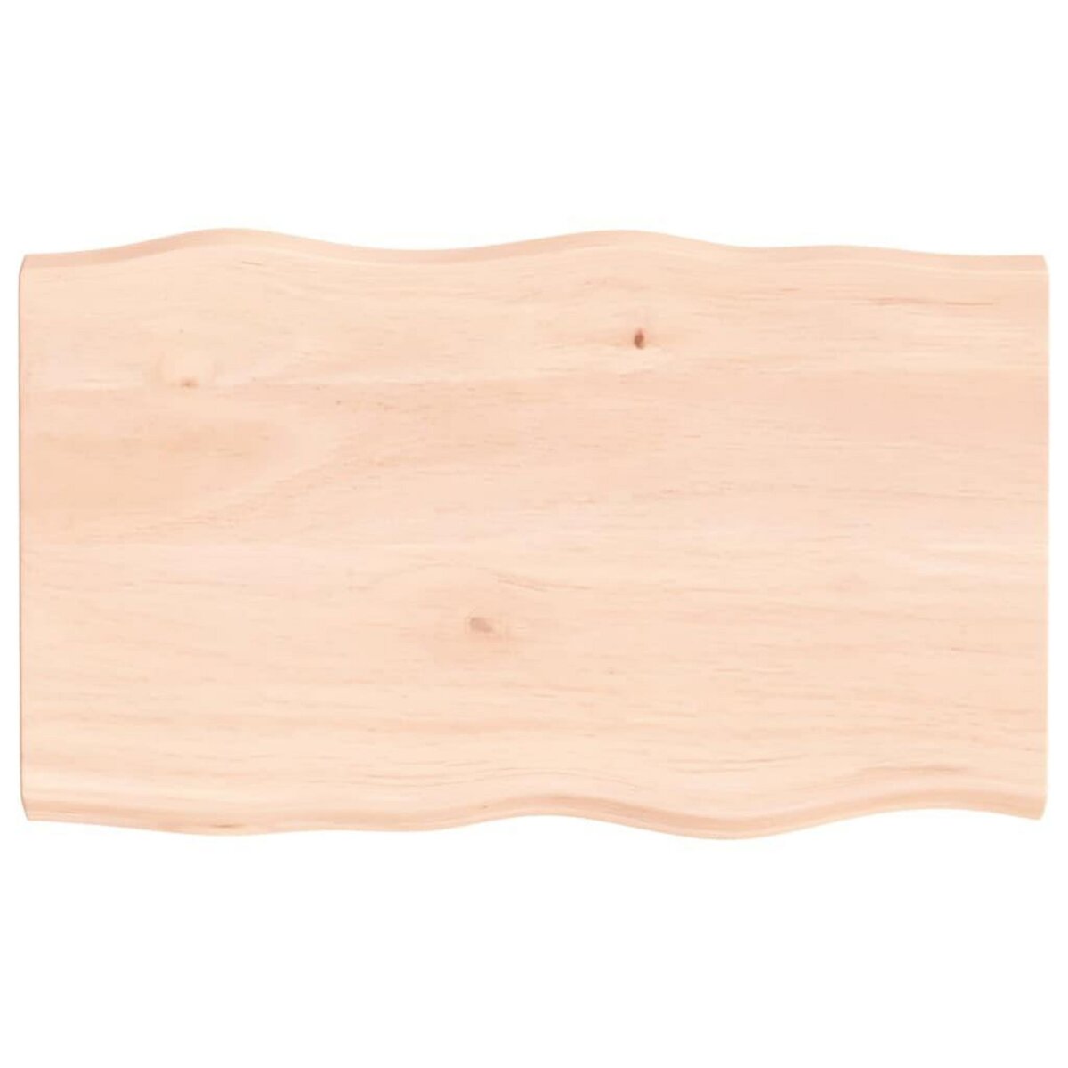 VIDAXL Dessus de table bois massif non traite bordure assortie