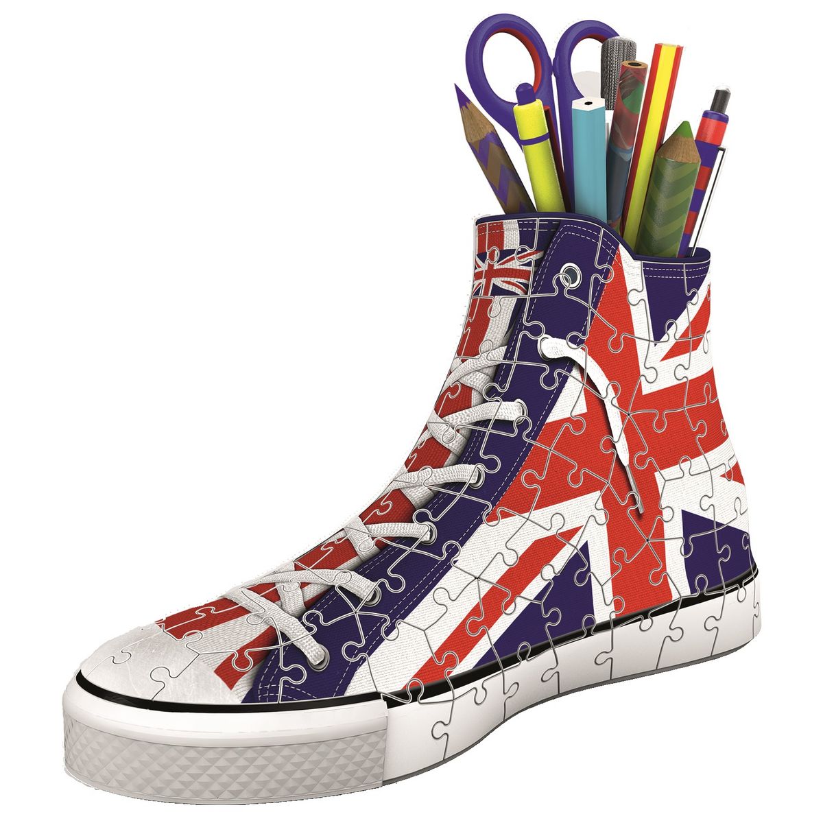 RAVENSBURGER Puzzle 3D Sneaker Union Jack 108 pièces