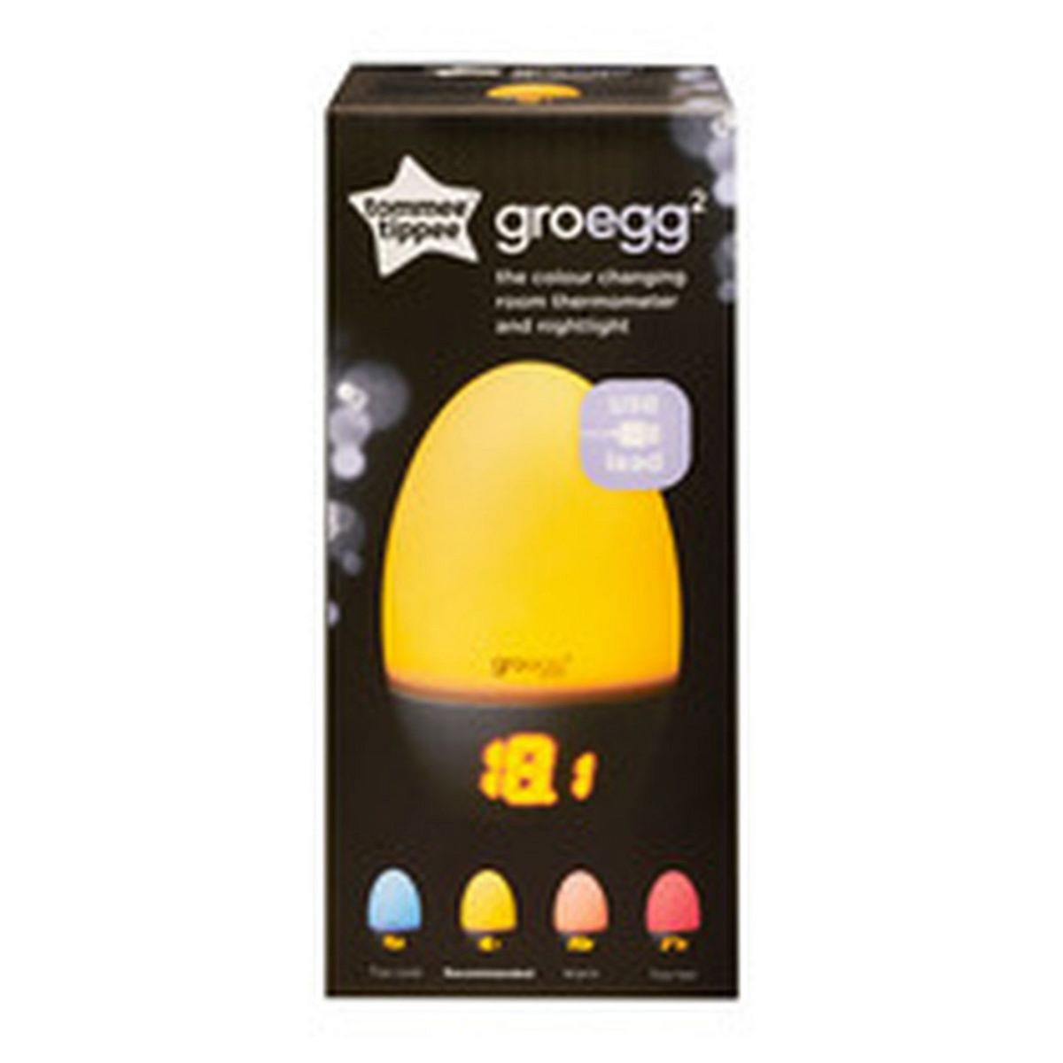 TOMMEE TIPPEE Veilleuse Thermomètre numérique Gro Egg 2