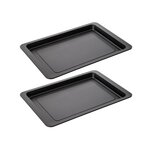 ZENKER Ensemble de 2 Plaques à pizza rectangulaire 42 x 29 cm Zenker Spécial Countries