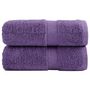 Voir la diapositive 1 : VIDAXL Serviettes d invité de qualité supérieure SOLUND 2 pcs violet