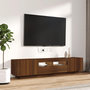 Voir la diapositive 5 : VIDAXL Ensemble de meubles TV avec lumieres LED 2 pcs Chene marron