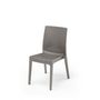 Voir la diapositive 2 : ARETA Lot de 4 chaises de jardin - Taupe - SELENE