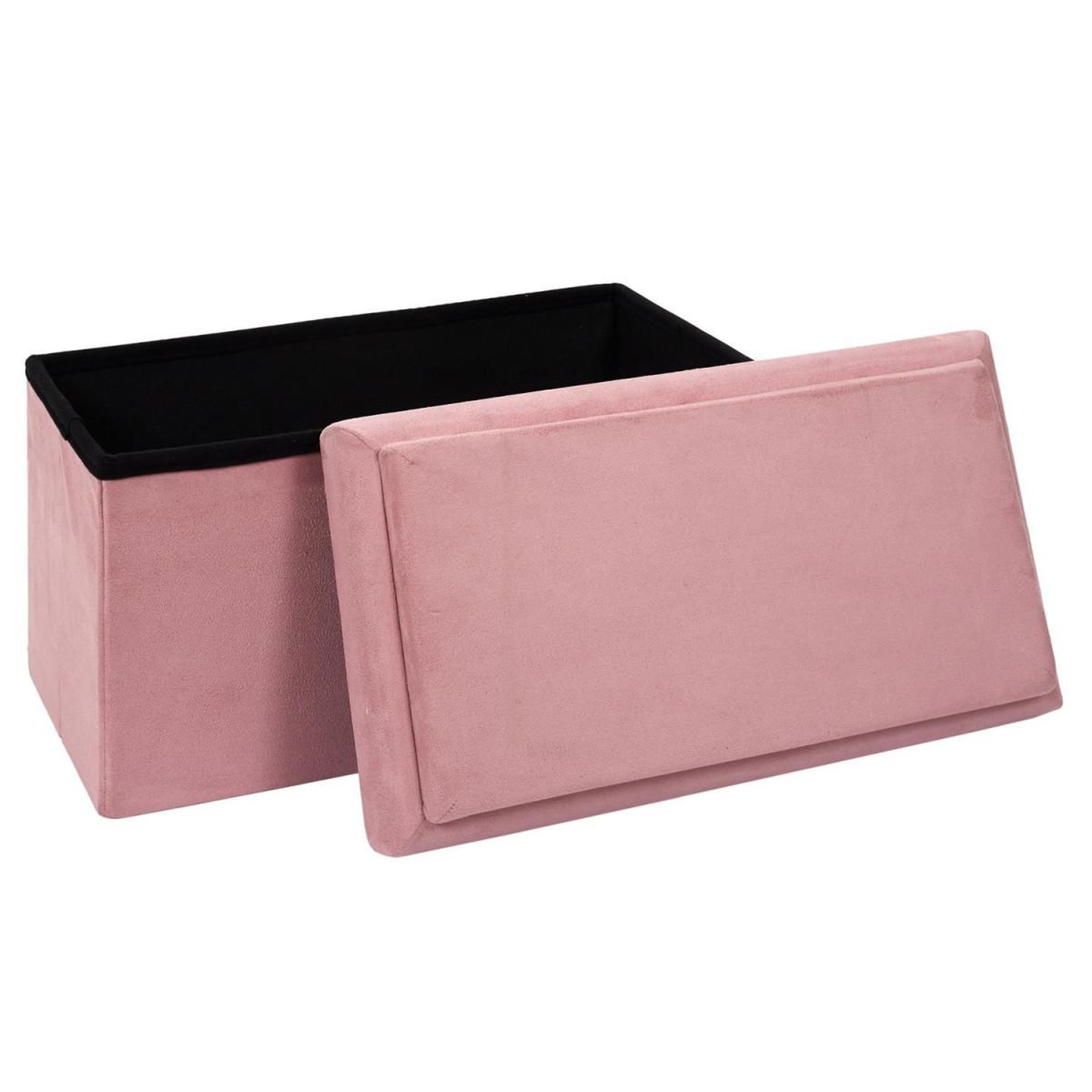Voir la diapositive 4 : HOME DECO KIDS Banc & coffre pliable enfant  brique  52cm rose