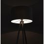 Voir la diapositive 4 : Paris Prix Lampadaire Trépied  Fidelio  159cm Noir