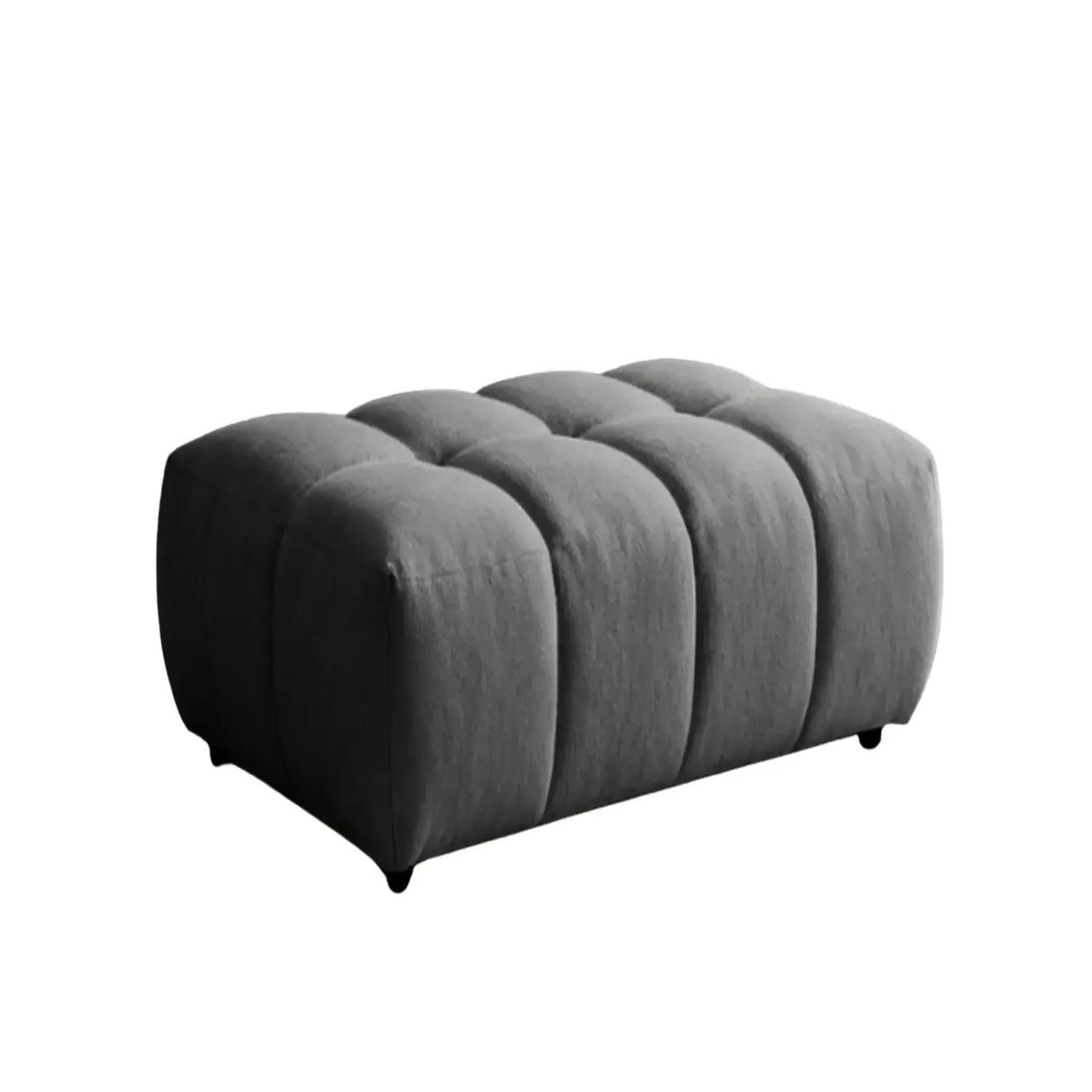 Voir la diapositive 1 : CASANOVA PARIS Alexia - pouf tissu bouclette