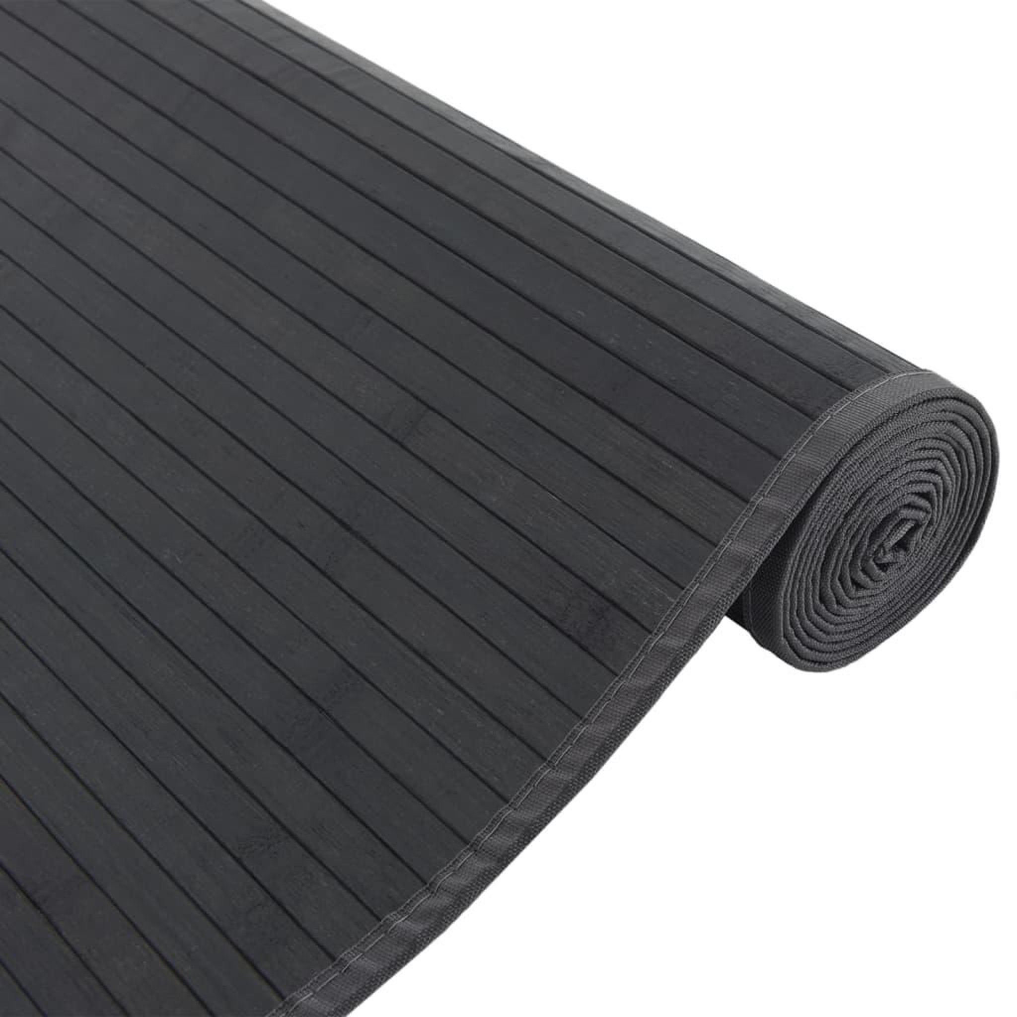 Voir la diapositive 4 : VIDAXL Tapis rectangulaire noir 80x300 cm bambou