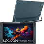 Voir la diapositive 1 : Logicom Tablette Android Tab Stand Pro Bleu 64Go