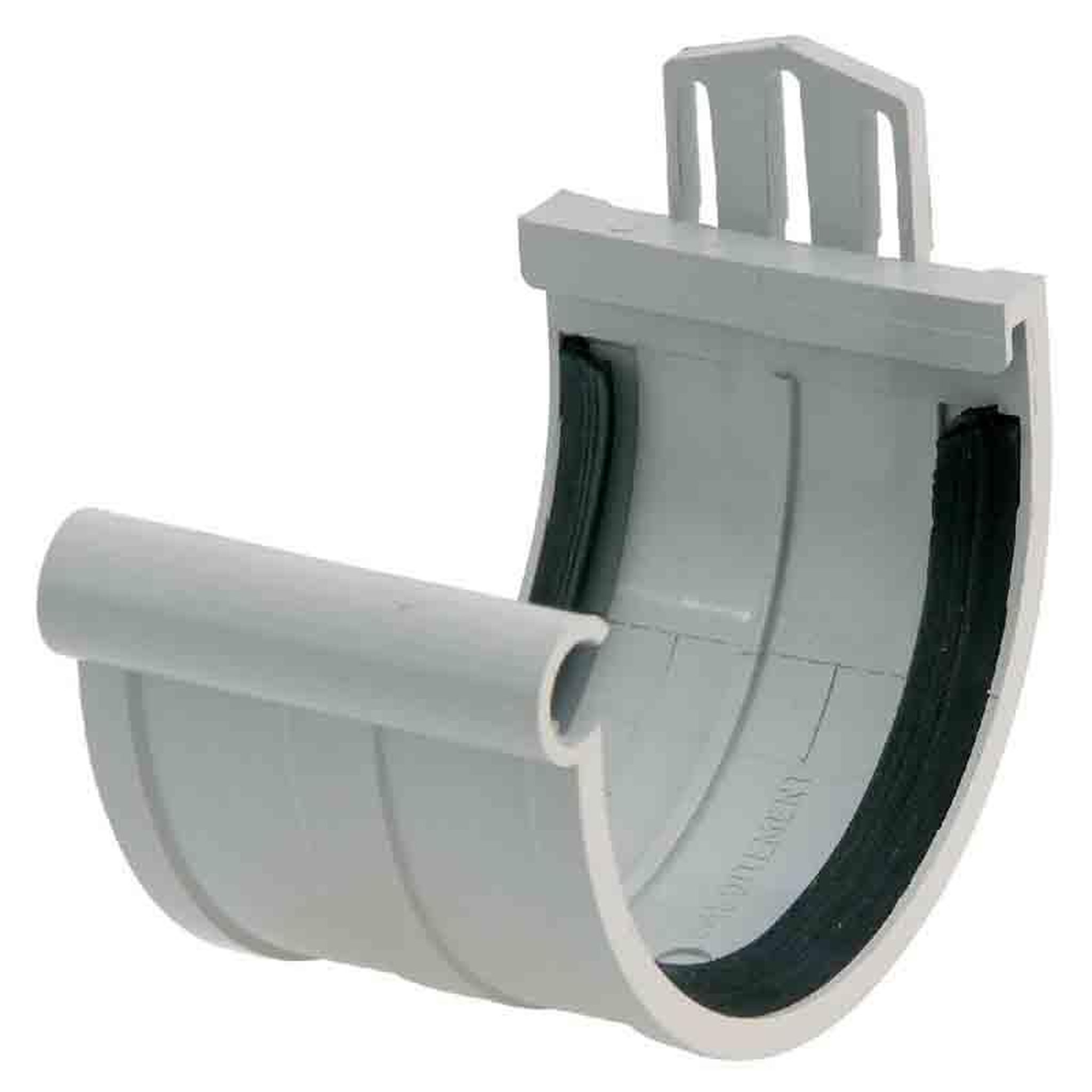 GIRPI Jonction de gouttière PVC gris toiture inf. à 30m2 - gris