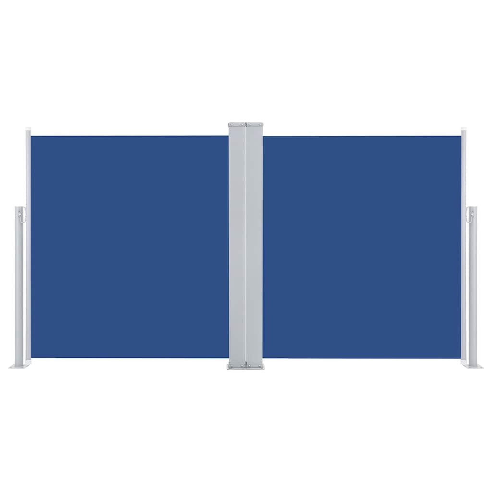 Voir la diapositive 4 : VIDAXL Auvent lateral retractable Bleu 100 x 600 cm