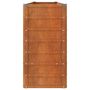 Voir la diapositive 4 : VIDAXL Lit sureleve de jardin rouille 240x40x77 cm acier corten