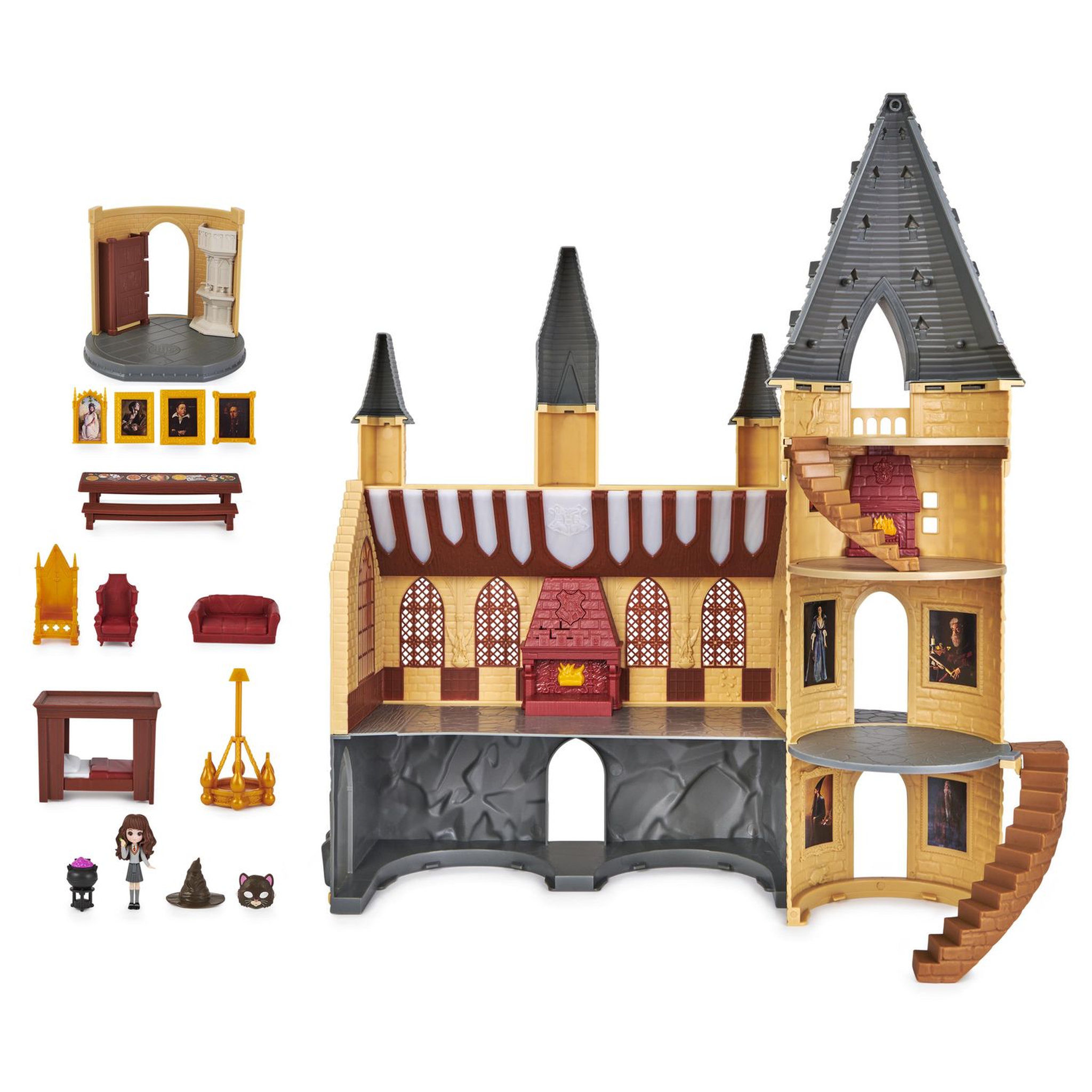 Voir la diapositive 1 : SPIN MASTER Figurine - Château Poudlard magique mini - Wizarding World
