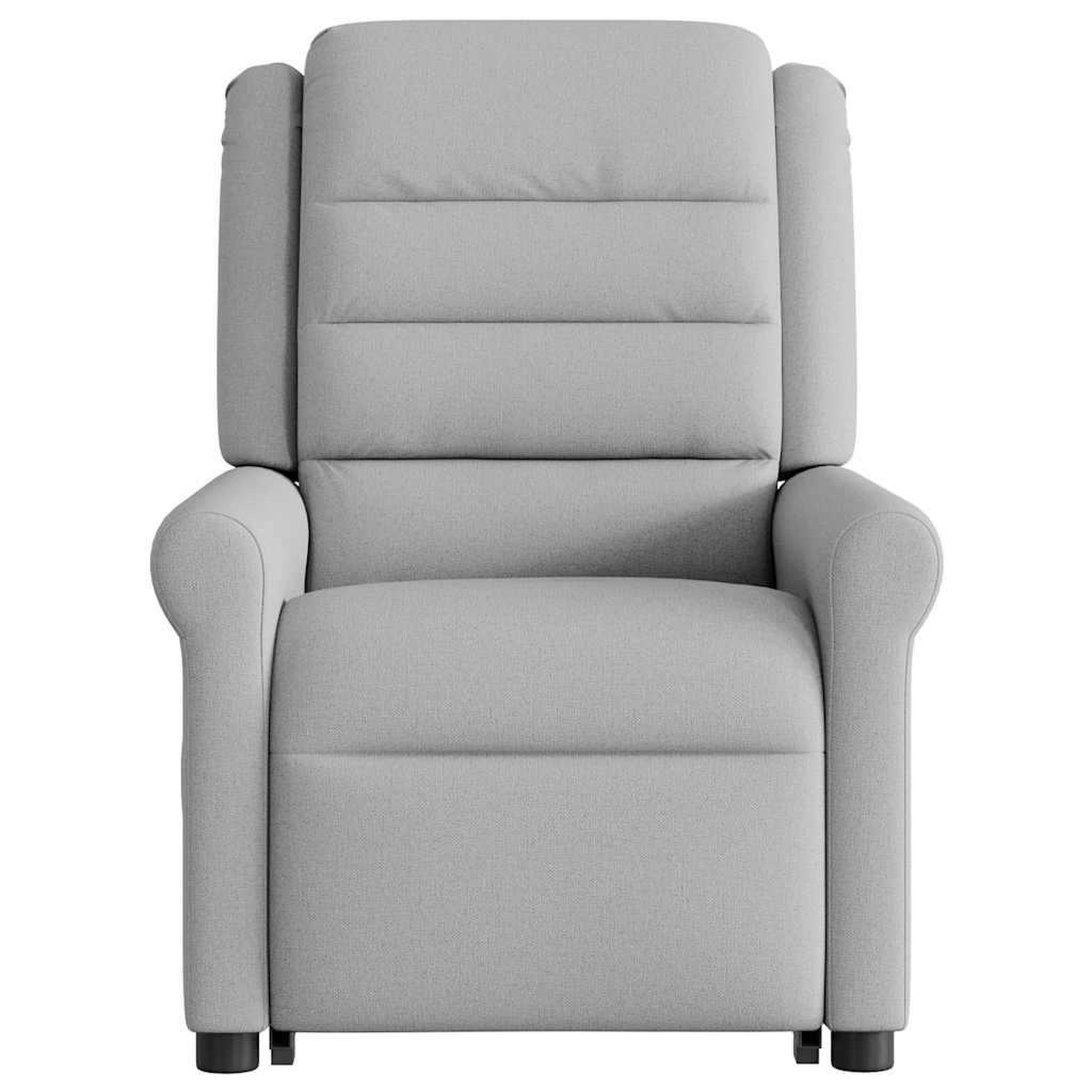 Voir la diapositive 5 : VIDAXL Fauteuil inclinable de massage electrique gris nuage tissu