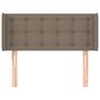 Voir la diapositive 3 : VIDAXL Tete de lit avec oreilles Taupe 103x16x78/88 cm Tissu