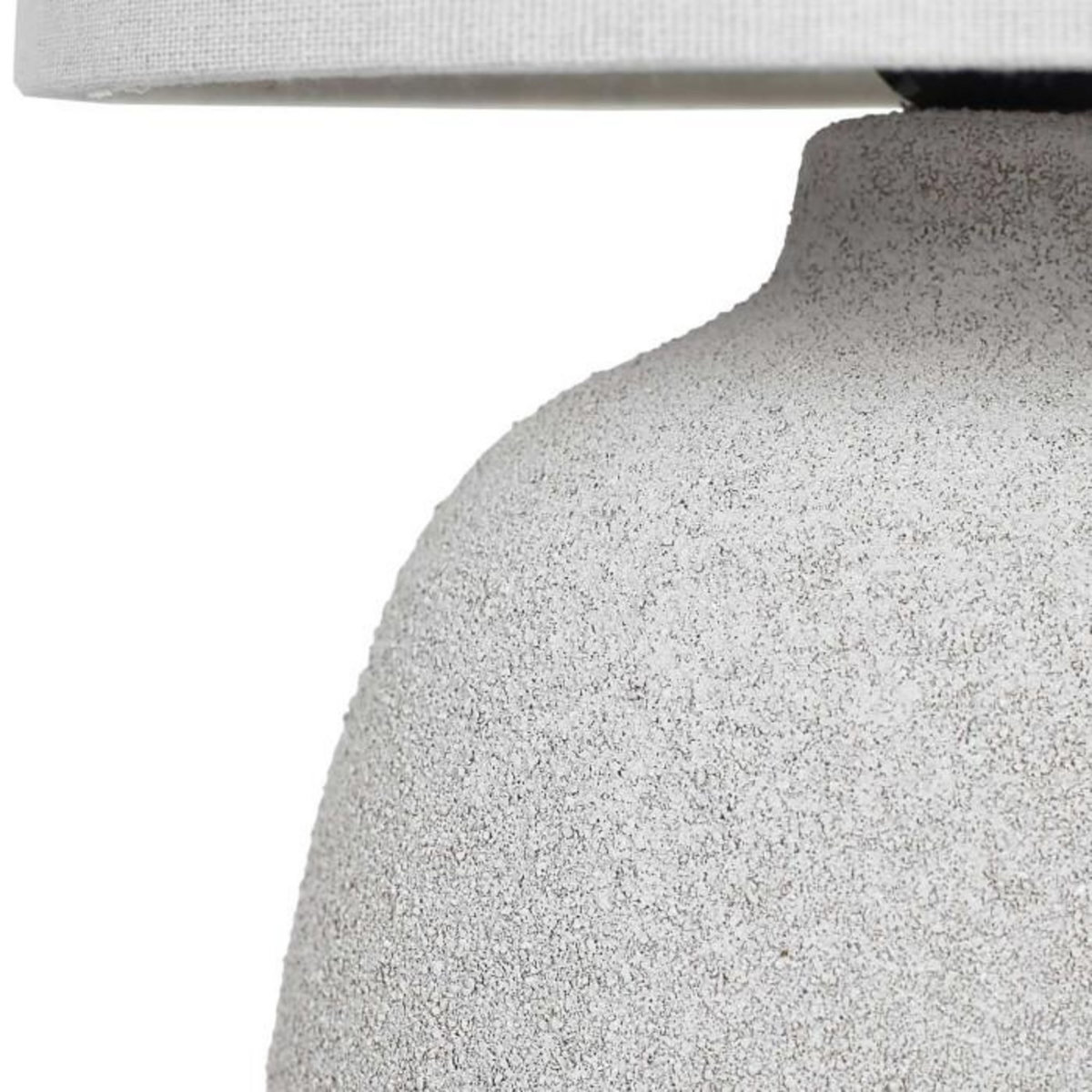 Paris Prix Lampe à Poser en Terre Cuite  Embossée  40cm Argent