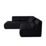 Voir la diapositive 3 : LISA DESIGN Onyx - canapé modulable d'angle gauche - 5 places - en tissu mailles 3d