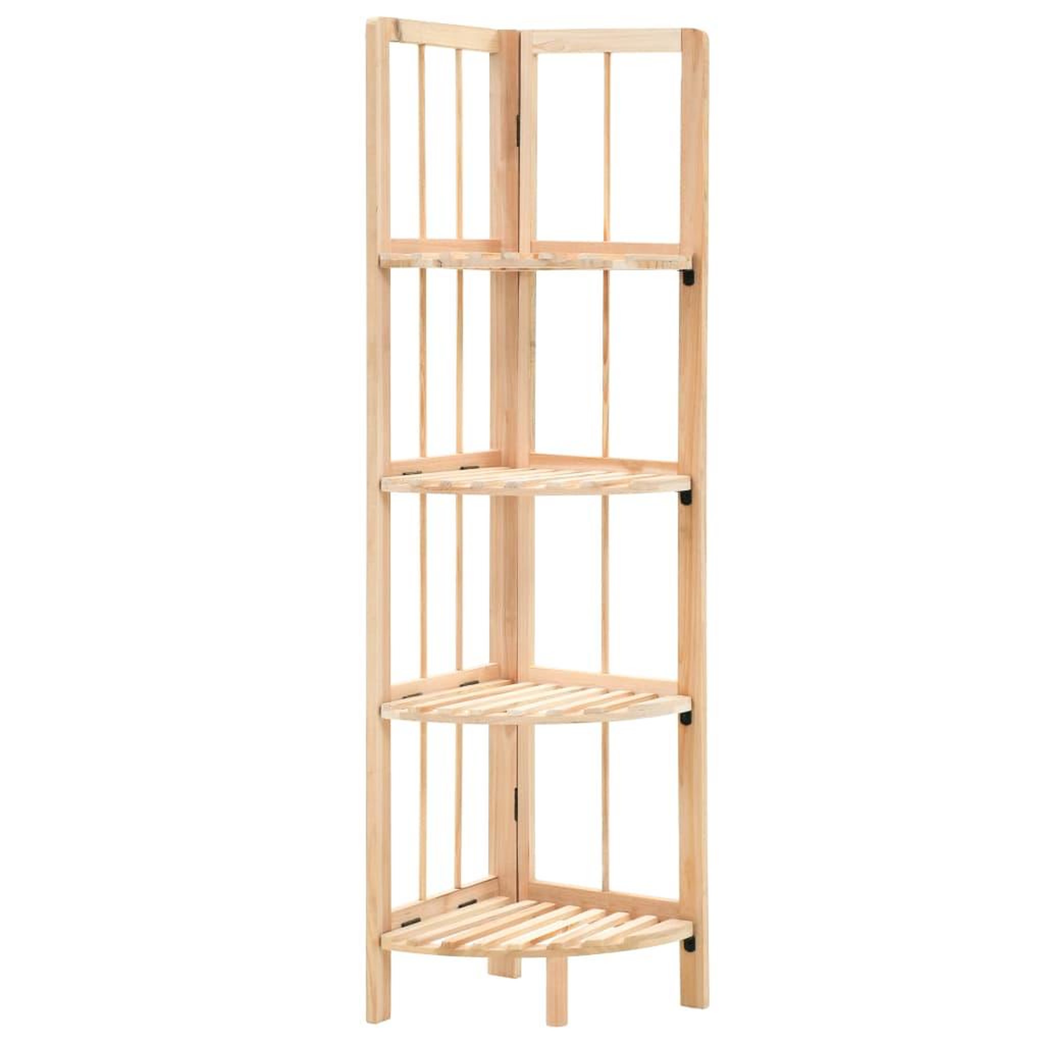 VIDAXL Etagere d'angle bois de cedre 27 x 27 x 110 cm