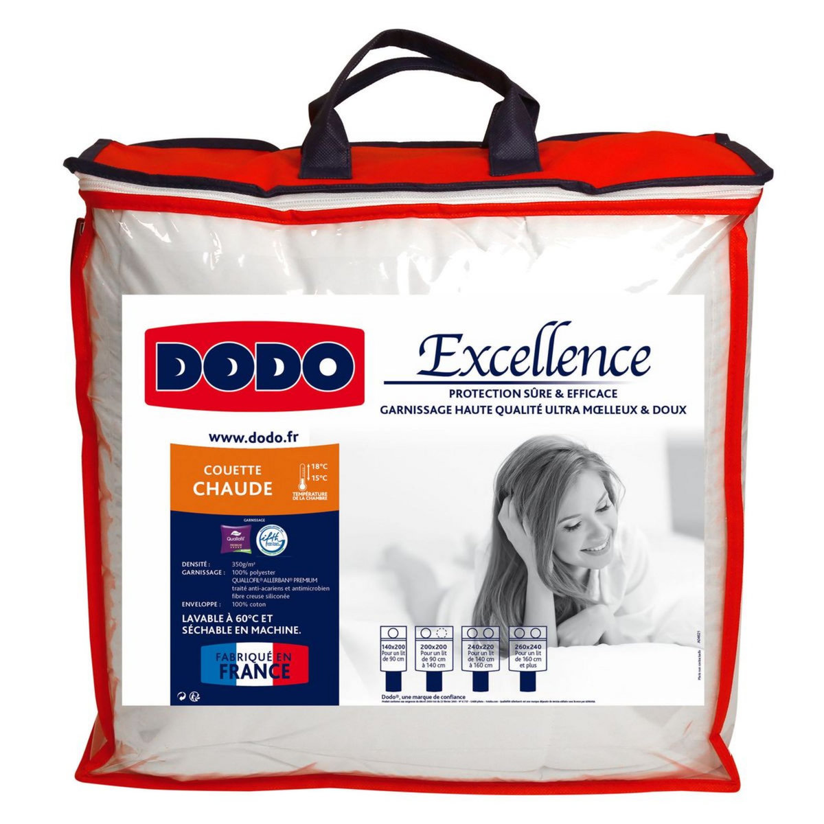 DODO Couette Chaude Excellence 350 g/m²