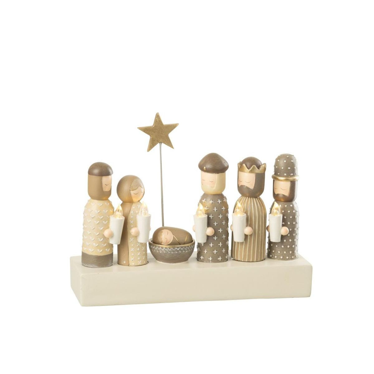 Paris Prix Crèche de Noël à LED  Glow  25cm Multicolore