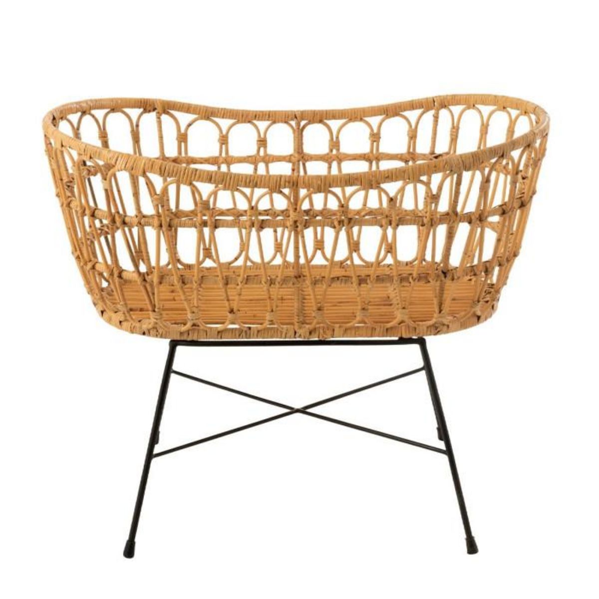 Paris Prix Berceau & Matelas  Baby  85cm Naturel & Blanc