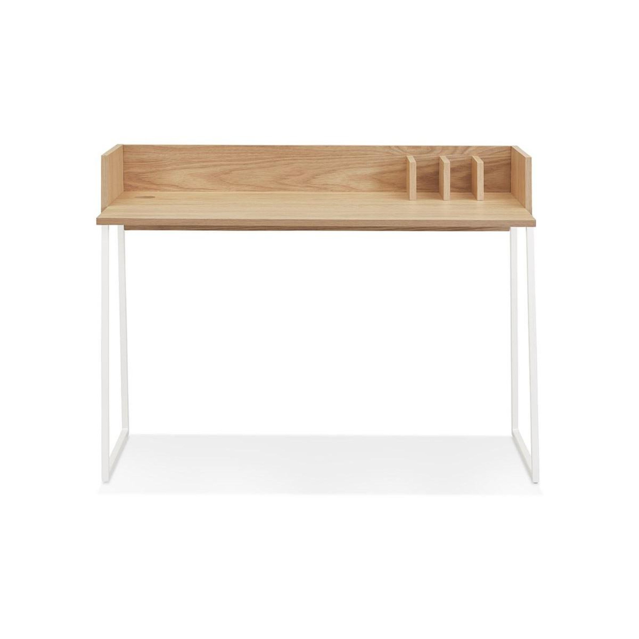 Voir la diapositive 2 : Paris Prix Bureau Design  Zélana  120cm Naturel & Blanc