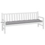 Voir la diapositive 3 : VIDAXL Coussin de banc de jardin gris 200x50x7 cm tissu oxford