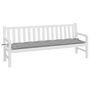 Voir la diapositive 3 : VIDAXL Coussin de banc de jardin gris 200x50x7 cm tissu oxford