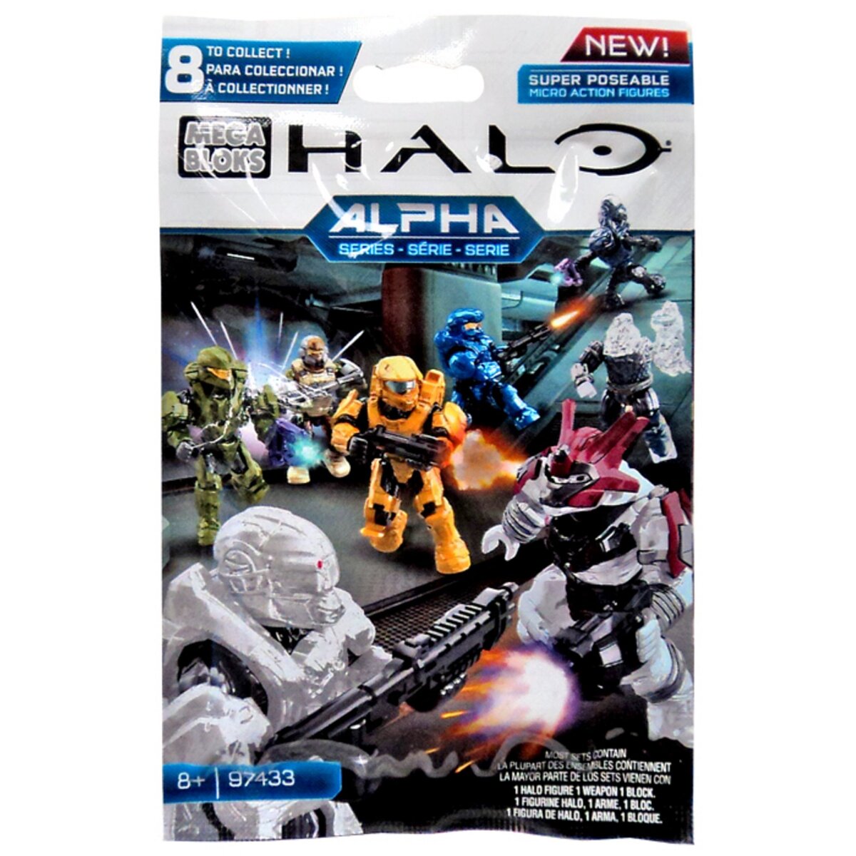 Halo Apha Series - 1 Figurine + 1 arme + 1 bloc
